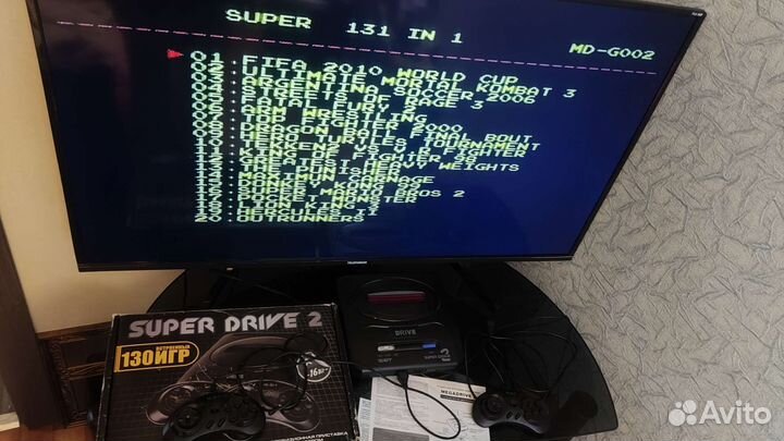Игровая приставка Sega super drive2 130 игр