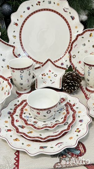 Новогодний сервиз toys в стиле Villeroy&boch