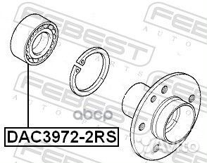 Подшипник ступичный передний 39X72X37X37 DAC397