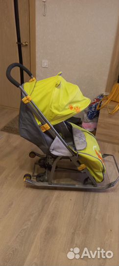 Детские санки коляска nika