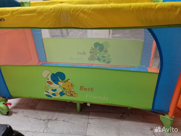 Детская кроватка манеж складная