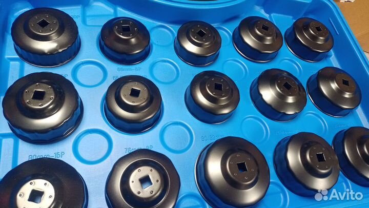 Набор съёмников масляных фильтров 29 пр. Тип Чашка