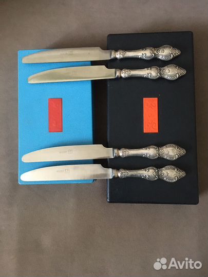 Столовый набор мельхиор Уральская роза