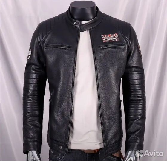 Кожаная куртка мужская