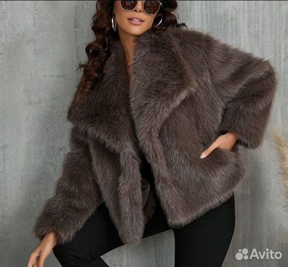Шуба из эко меха