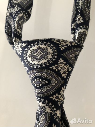 Галстук мужской синий