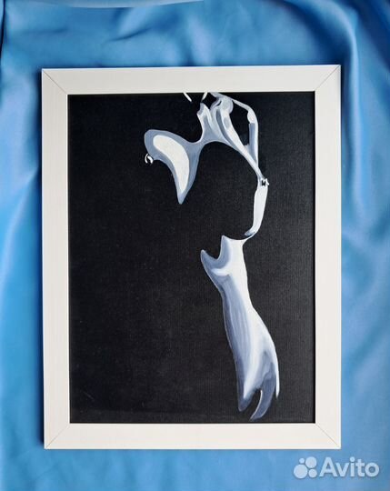 Картина маслом ню 30х40 см