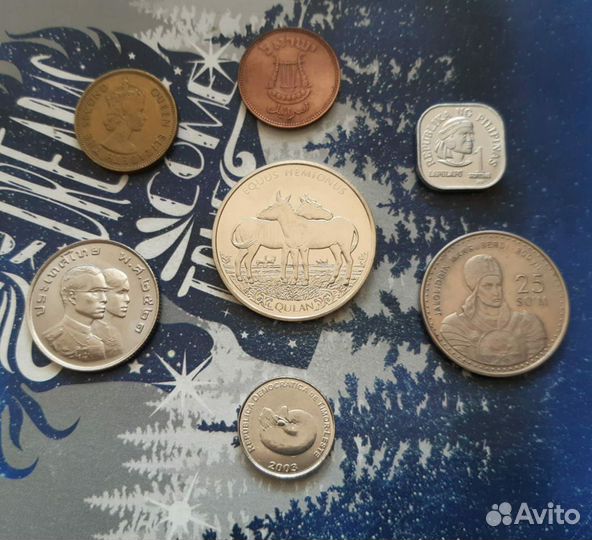 Монеты Азии. Набор иностранных монет