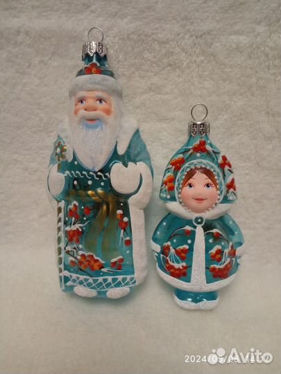 Дед мороз и Снегурочка.Ариель.Елочные игрушки