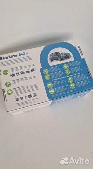 Сигнализация Starline A63 V2 с установкой