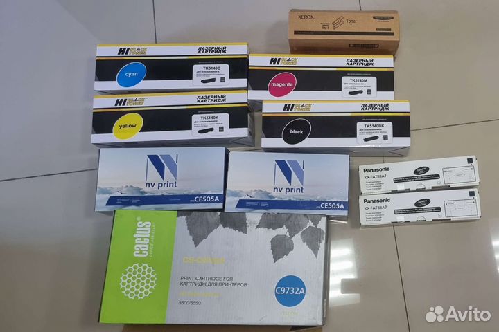 Картриджи тонеры новые заправленные