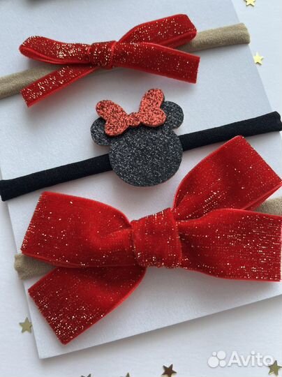 Шикарные нарядные бантики повязки для малышей