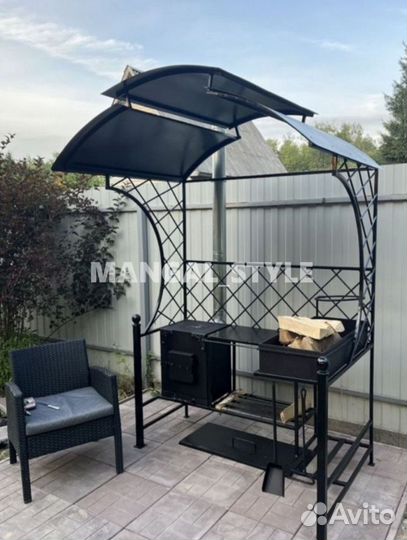 Мангал с крышей