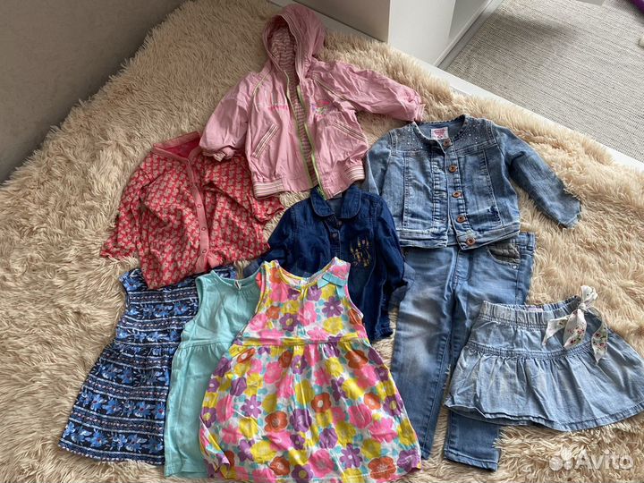 Пакет одежды на девочку 86 см