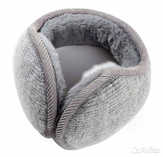 Зимние мягкие флисовые утепленные наушники