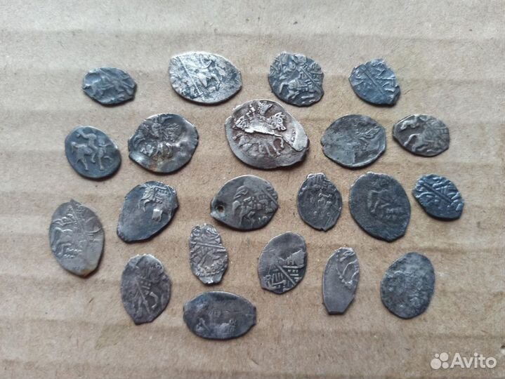 Чешуйки серебро 21 шт