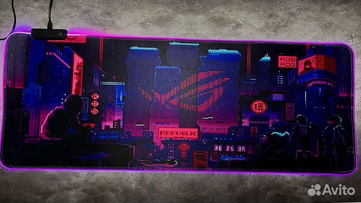 Игровой коврик для мыши с RGB подсветкой