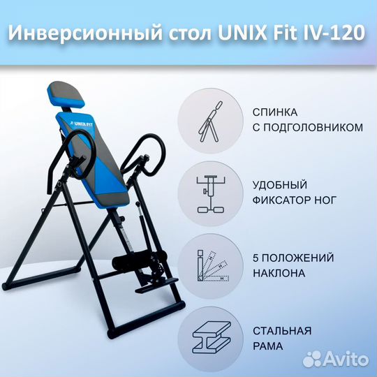 Инверсионный стол unix Fit IV-120 арт.120и.427