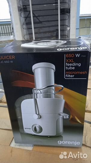 Соковыжималка новая Gorenje JC650W