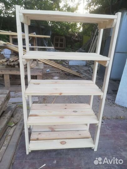 Стеллаж деревянный