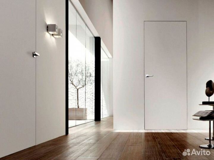 Межкомнатная скрытая дверь под отделку