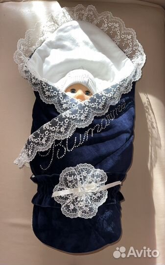 Продаю тёплое велюровое одеяло на выписку