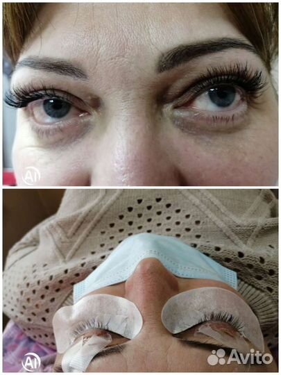 Наращивание ресниц классика, 2 Д