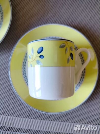 Кофейная пара Чашка с блюдцем blueberry