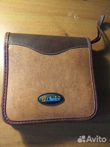 Портмоне из натур. кожи для CD и DVD дисков, новое