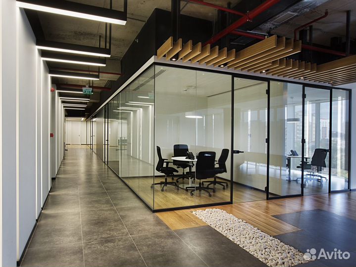 Офисные перегородки из стекла на заказ