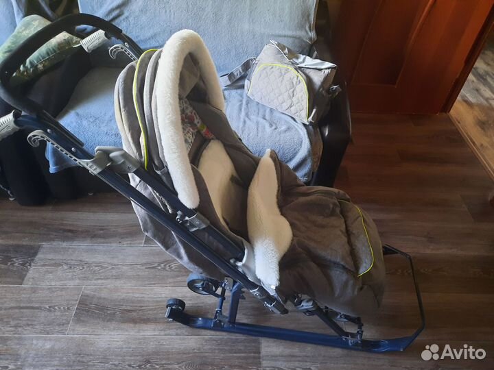 Детские санки коляска nika