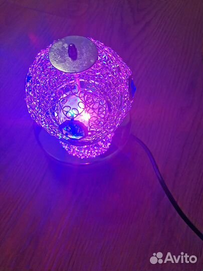 Диско шар с USB разъемом, пультом и флешкой