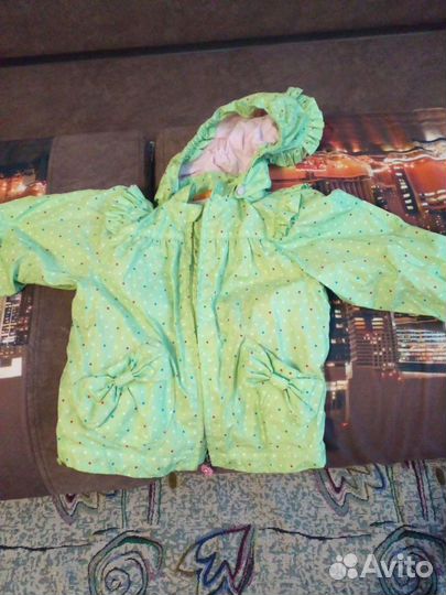 Ветровка куртка для девочки 80