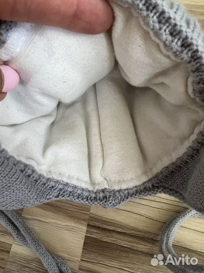 Зимняя шапка для новорождённого