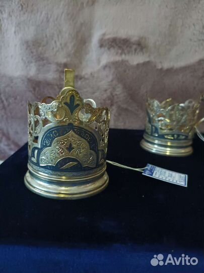 Подстаканник серебро 875