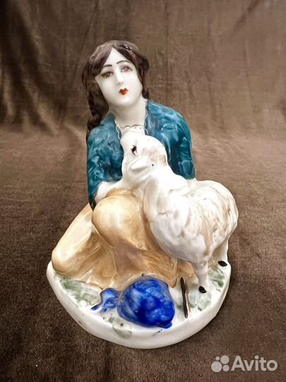 Девушка с ягненком.ефз.ссср