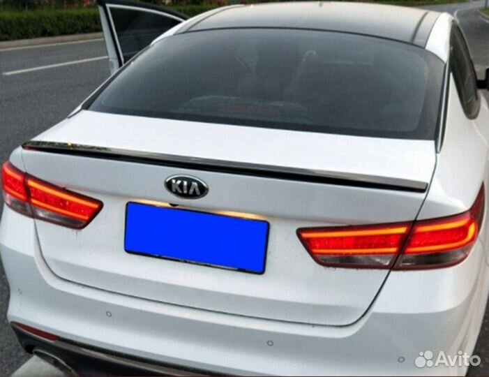 Kia optima 4 спойлер черный глянец