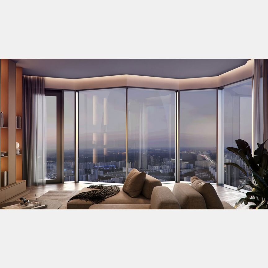 2-к. квартира, 55,7 м², 2/56 эт.