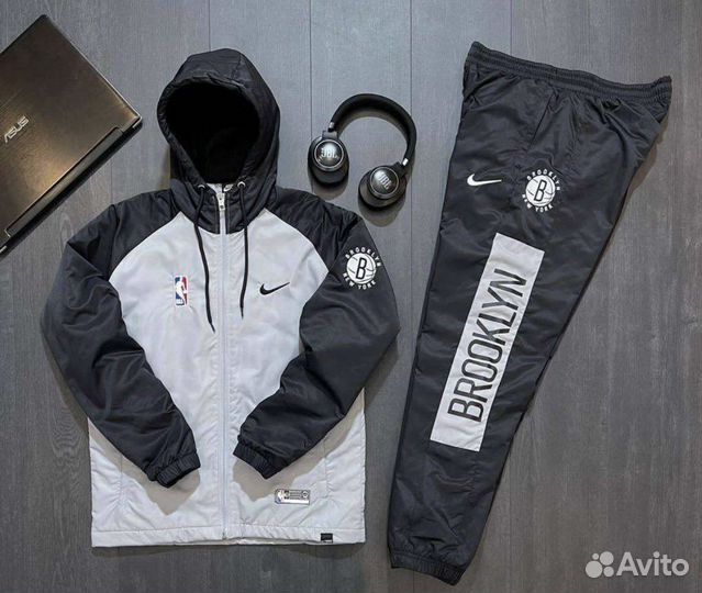 Спортивный костюм nike NBA Brooklyn grey