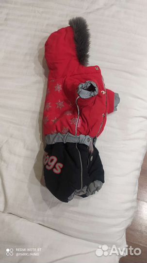 Одежда для собак мелких пород комбинезон зимний