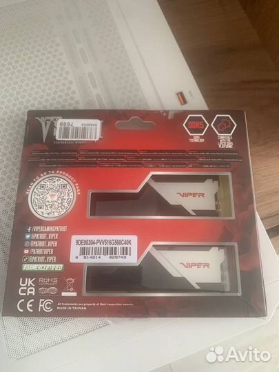 Оперативная память Patriot Viper Venom DDR5 16 гб