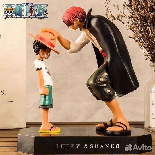 Ван-Пис Луффи и Шанкс аниме фигурка One Piece 18см