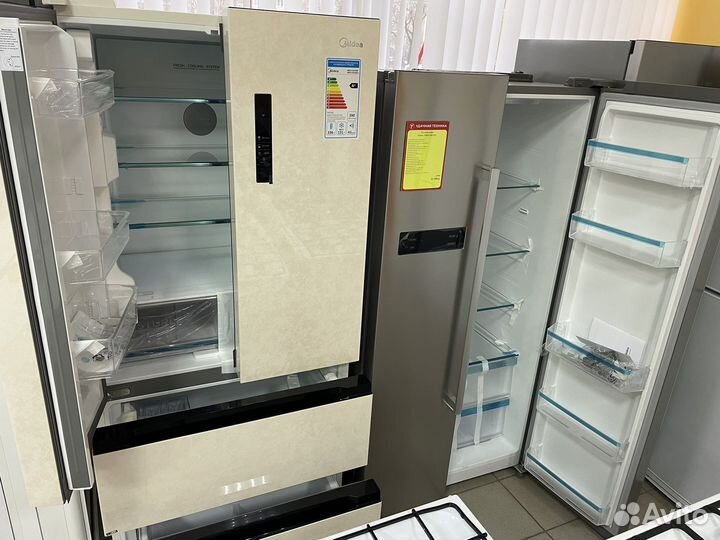 Новые Холодильники Side by Side Midea/Haier/Leran