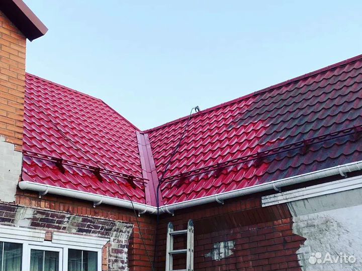 Чистка и покраска крыш плитки брусчатки фасада