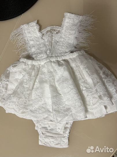 Детское нарядное платье 74-80