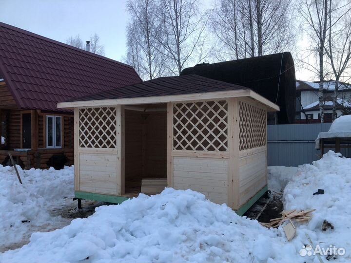 Деревянные беседки
