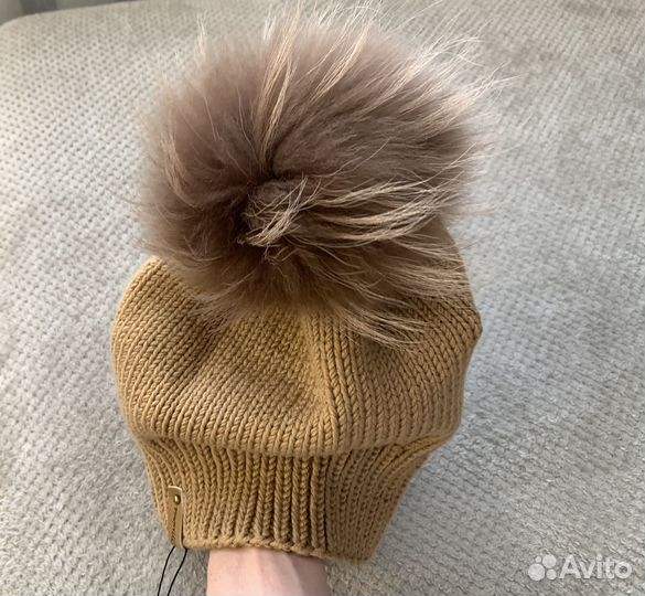 Шапка 100% итальянский меринос/ ручная работа