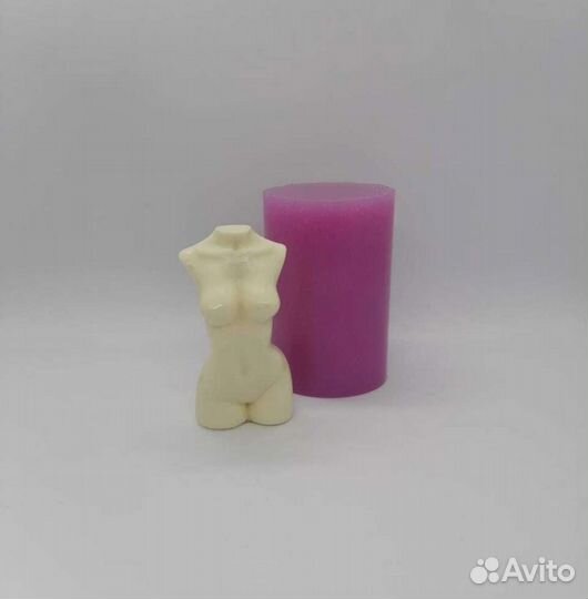 Молд женский торс для свечи, мыла