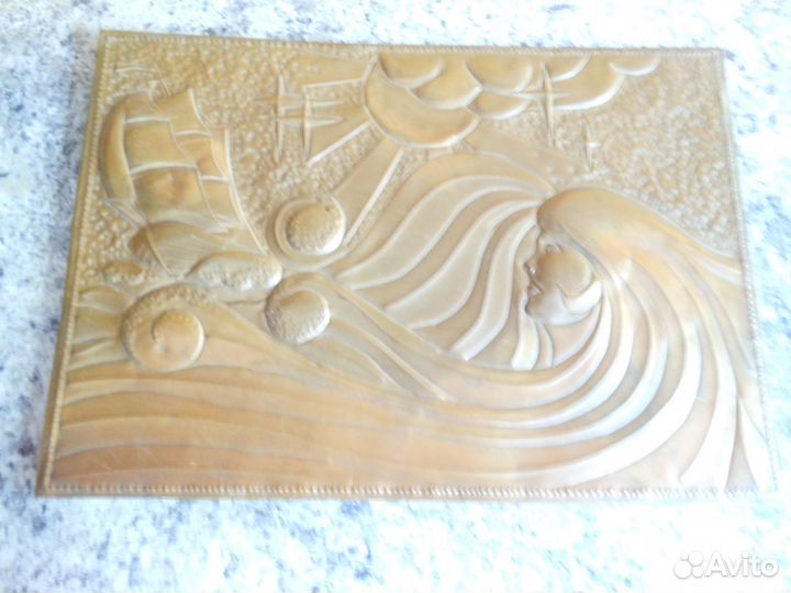 Чеканка ручная медная