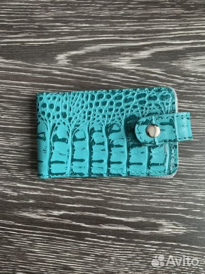 Визитница натуральная кожа